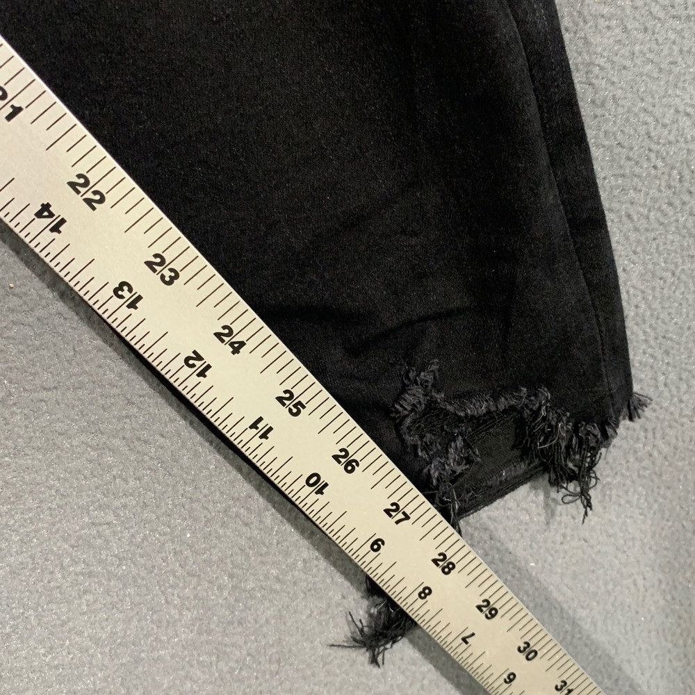 American Eagle Dream Jean Jegging Women 8 Black Ripped Knee Distressed High Rise - Picture 6 of 10